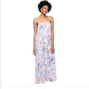 Buddy Love Maxi Dress in Light Blue & Pink